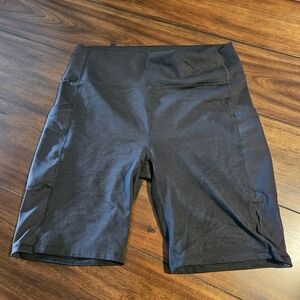 Fabletics Black Bike Shorts 9 In Inseam